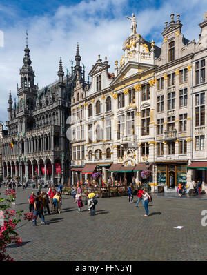 Dans la Grand Place, Bruxelles, Belgique, Europe Banque D'Images