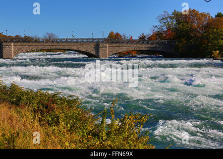 Goat Island Road, Niagara Falls State Park Banque D'Images