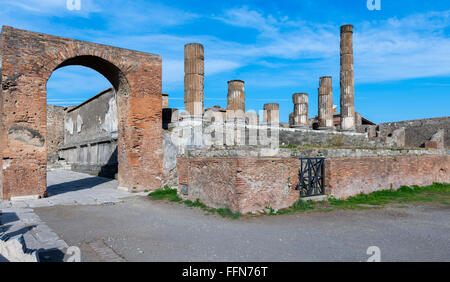 Pompéi Ruines de l'ancienne ville romaine en Italie, Europe Banque D'Images