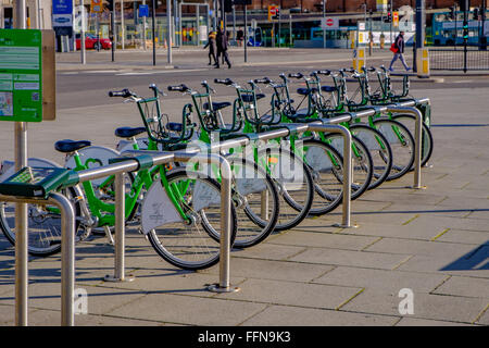 Partager la ville de vélos Banque D'Images