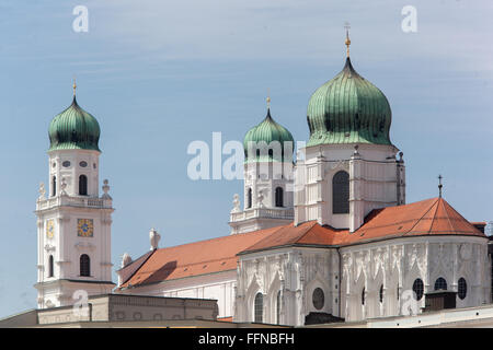 Passau, Allemagne, Dom Passau, cathédrale Saint-Étienne Banque D'Images