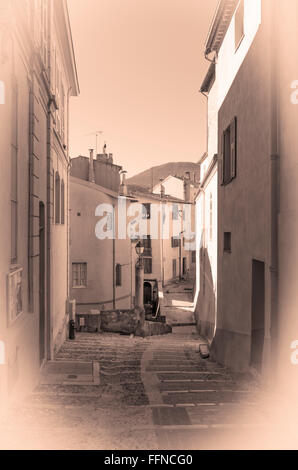 Menton , centre-ville historique, Alpes Maritimes, Provence Alpes Cote d'Azur, France, Europe Banque D'Images