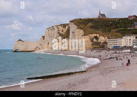 Etretat Beach en Normandie Banque D'Images