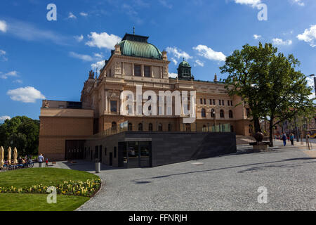 Josef Kajetan Tyl Theatre (1902) Vieille Ville, Plzen République Tchèque, Europe Banque D'Images