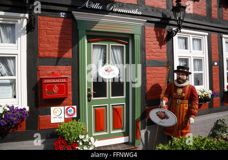 Pension Villa Romantica, Bett et vélo, Hitzacker Elbe, Basse-Saxe, Allemagne, Europe Banque D'Images