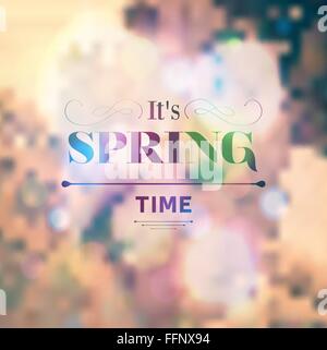 Son temps de printemps Illustration de Vecteur