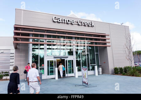 Floride Sud, Canoe Creek, Service Plaza, arrêt de repos, avant, entrée, FL151214018 Banque D'Images