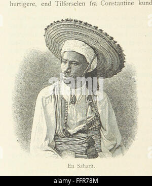 'Algier og Sahara' est un livre de voyage qui explore l'Algérie et le désert du Sahara. Le livre fournit un compte rendu détaillé du voyage de l’auteur, avec des cartes et des planches qui documentent les aspects naturels et culturels de cette région emblématique d’Afrique du Nord. Banque D'Images