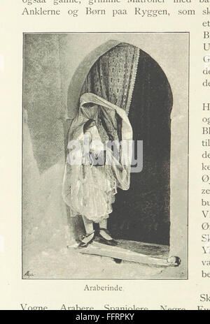 'Alger og Sahara' explore la géographie, la culture et les peuples de l'Algérie et du désert du Sahara. Le livre comprend des planches et des cartes pour aider à comprendre la topographie et la richesse culturelle de la région. Banque D'Images