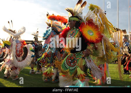 Shakopee Mdewakanton Communauté Sioux Wacipi Pow Wow, Native American Dance Festival - 20/08/2011 - United States / Minnesota Banque D'Images