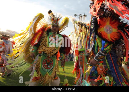 Shakopee Mdewakanton Communauté Sioux Wacipi Pow Wow, Native American Dance Festival - 20/08/2011 - United States / Minnesota Banque D'Images