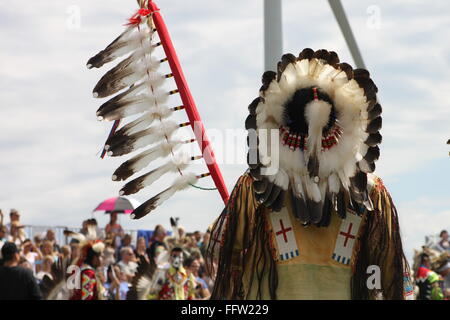 Shakopee Mdewakanton Communauté Sioux Wacipi Pow Wow, Native American Dance Festival - 21/08/2011 - United States / Minnesota Banque D'Images