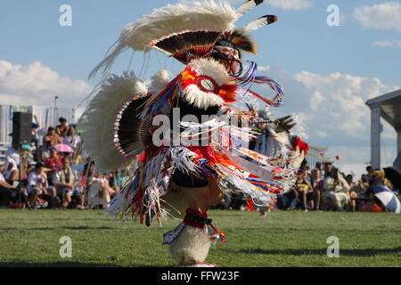 Shakopee Mdewakanton Communauté Sioux Wacipi Pow Wow, Native American Dance Festival - 22/08/2011 - United States / Minnesota Banque D'Images