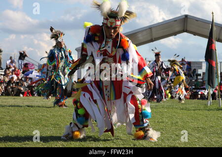 Shakopee Mdewakanton Communauté Sioux Wacipi Pow Wow, Native American Dance Festival - 22/08/2011 - United States / Minnesota Banque D'Images