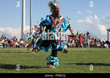 Shakopee Mdewakanton Communauté Sioux Wacipi Pow Wow, Native American Dance Festival - 22/08/2011 - United States / Minnesota Banque D'Images