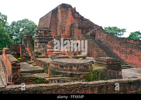 Nalanda University reste, Rajgir, Bihar, Inde, Asie, patrimoine indien Banque D'Images