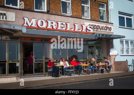 Morelli's Italian Ice Cream Parlour dans Broadstairs, Kent Banque D'Images