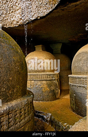 Dans les grottes de Bhaja stupa bouddhiste au 2ème siècle avant J.-C. . , , Maharashtra , Inde Banque D'Images