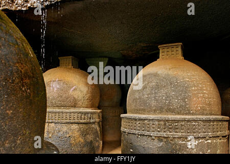 Dans les grottes de Bhaja stupa bouddhiste au 2ème siècle avant J.-C. . , , Maharashtra , Inde Banque D'Images