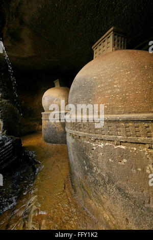 Dans les grottes de Bhaja stupa bouddhiste au 2ème siècle avant J.-C. . , , Maharashtra , Inde Banque D'Images