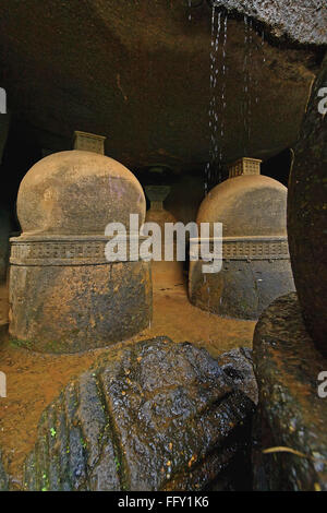 Dans les grottes de Bhaja stupa bouddhiste au 2ème siècle avant J.-C. . , , Maharashtra , Inde Banque D'Images