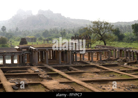 Hampi bazar , Krishna , Karnataka , Inde Banque D'Images