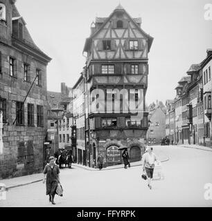 Géographie / Voyage, Allemagne, Nuremberg, Topler House at Panierplatz (place), 1927, droits-supplémentaires-Clearences-non disponible Banque D'Images