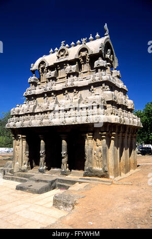 Ganesh rath Mamallapuram Mahabalipuram ; ; ; Tamil Nadu Inde Banque D'Images