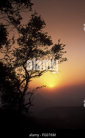 Coucher de soleil , Fine art Photography , MAHARASHTRA , INDE , Matheran Banque D'Images