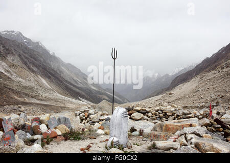 Le Seigneur Shiva Shiva linga Asie Inde Uttarakhand Gangotri Banque D'Images