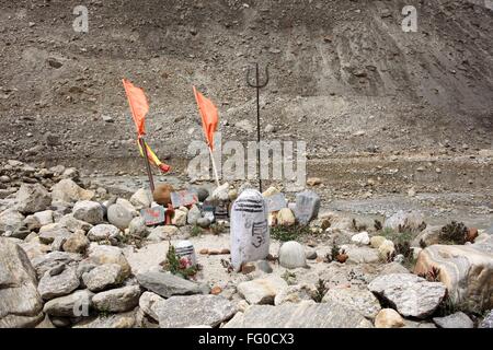 Le Seigneur Shiva Shiva linga Asie Inde Uttarakhand Gangotri Banque D'Images