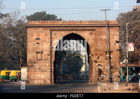 Partie de Prem darwaja située dans le vieux fort Bhadra Ahmedabad Gujarat ; Inde ; Banque D'Images