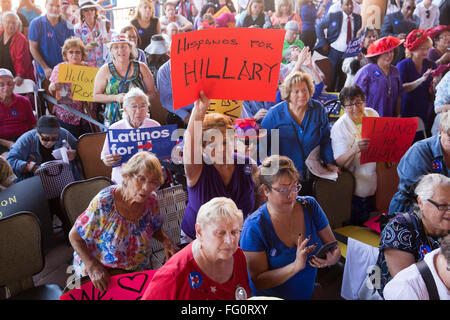 Candidat présidentiel américain, Hillary Clinton, campagnes dans San Antonio, Texas, le 15 octobre, 2015 Banque D'Images