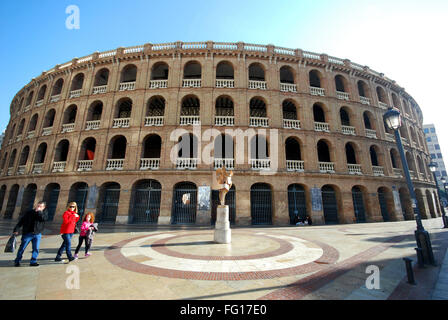 Bull fighting arena Plaza de Toros de Valence, Espagne Banque D'Images