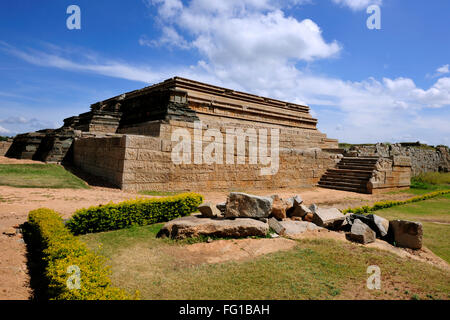 Mahanavami Dibba Hampi Karnataka Inde Asie Octobre 2010 Banque D'Images