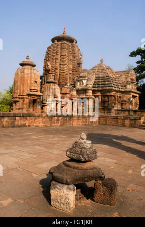 10e 11e siècle Mukteshwar temple dédié à Shiva dieu entouré par 150 petits sanctuaires à Bhubaneswar Orissa Banque D'Images