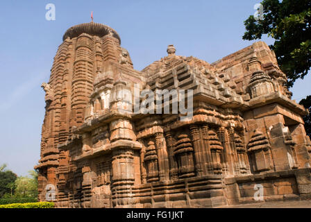 10e 11e siècle Mukteshwar temple dédié à Shiva dieu entouré par 150 petits sanctuaires Bhubaneswar Orissa Banque D'Images