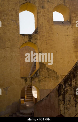 Jantar Mantar observatoire astronomique , Jaipur, Rajasthan , Inde Banque D'Images