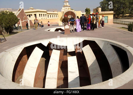 L'observatoire astronomique Jantar Mantar touristiques , Jaipur, Rajasthan , Inde Banque D'Images