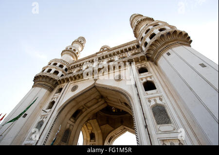 Mosquée charminar hyderabad Andhra Pradesh, Inde Banque D'Images