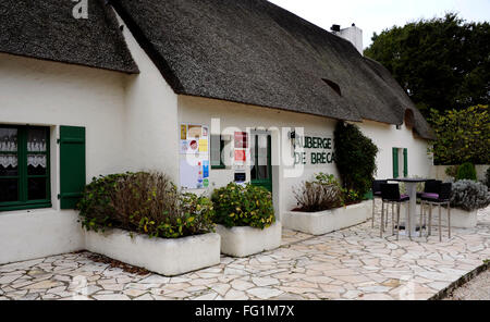 Auberge de Breca,village de Breca,Saint-Lyphard,Parc Naturel Régional de Brière, Loire-Atlantique, Pays de Loire, France Banque D'Images