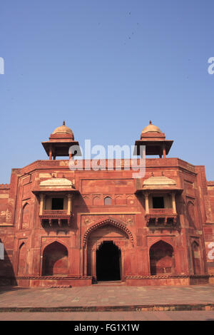 Jodha Bai Mahal, Jodh Bai Mahal, Fatehpur Sikri, Agra, Uttar Pradesh, Inde, Asie, palais indien Banque D'Images