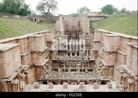 Bien étape Queens ; ; ; Inde Gujarat Patan Banque D'Images