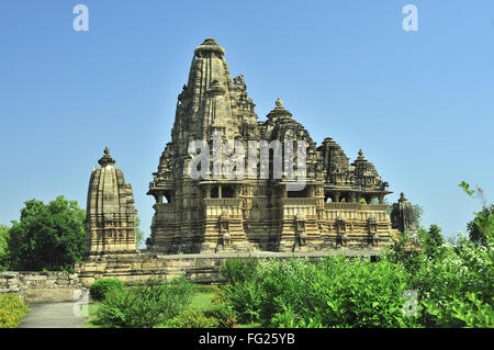 Vishvanath temple Khajuraho Madhya Pradesh, Inde Banque D'Images