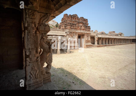 Temple Achyutaraya ; ; ; Inde Karnataka Hampi Banque D'Images