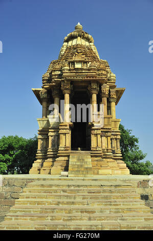 Chaturbhuj temple Khajuraho Madhya Pradesh, Inde Banque D'Images