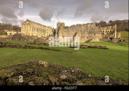 L'abbaye de Rievaulx le North York Moors National Park Banque D'Images