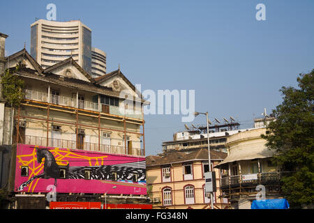 Kala ghoda peinture murale représentant Bombay Mumbai Maharashtra ; ; ; l'Inde 21 12 2009 Banque D'Images