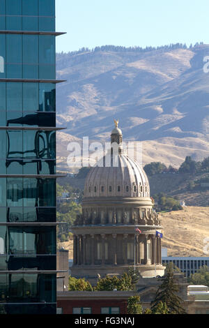 Idaho State Capitol building au centre-ville de Boise, Idaho, USA. Banque D'Images