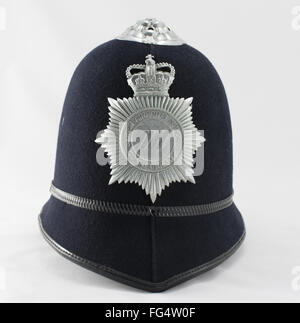 Un casque de police de la British Airports Authority Constabulary Banque D'Images